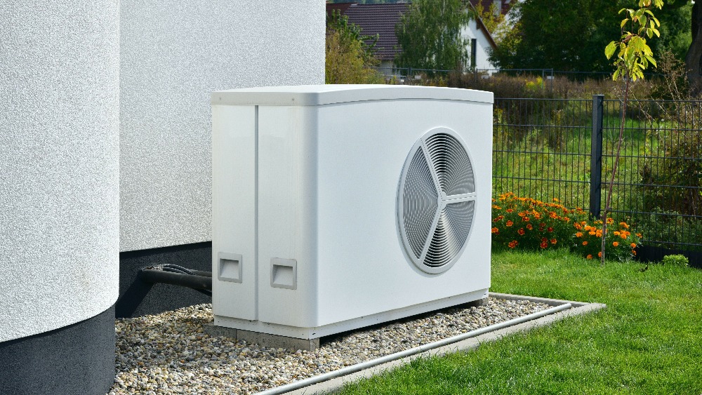 Wärmepumpe, Klimaanlage, Luftwärmepumpe für Heizung und Warmw